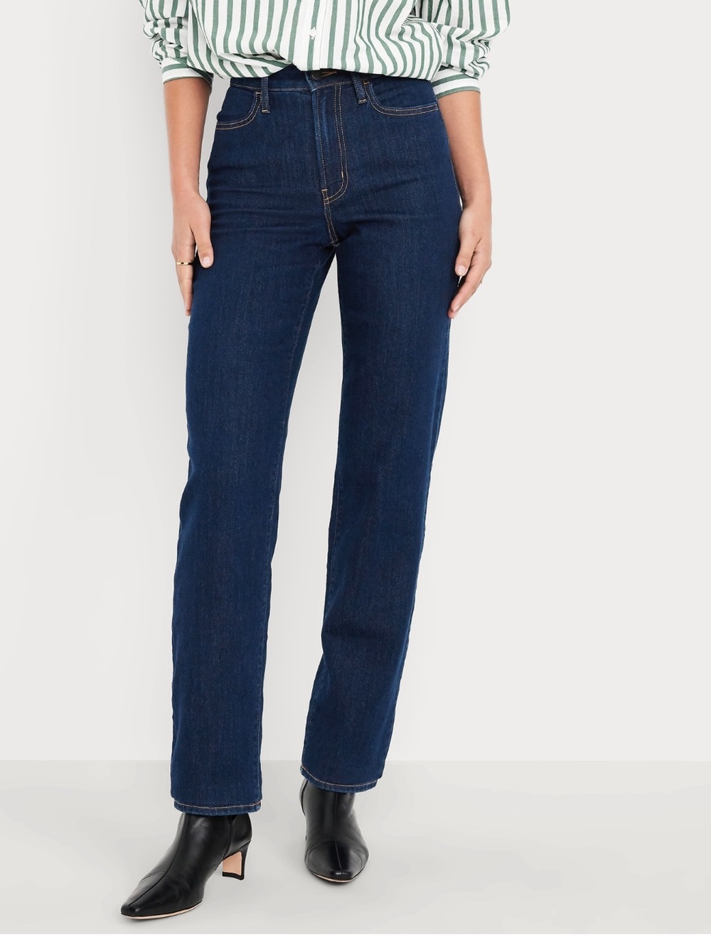 High Waisted Wow Loose Jeans - Dark Wash